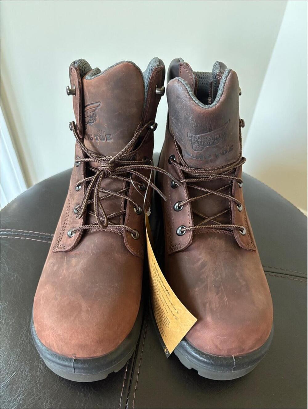 Red Wing Shoes NIB 2242 Brown Leather Women’s Lace-Up Work Boots 8.5 D